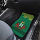 Togo Car Mats - Red Twin Lions and Travail Liberté Patrie Slogan