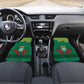 Togo Car Mats - Red Twin Lions and Travail Liberté Patrie Slogan