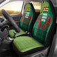 Togo Car Seat Cover - Red Twin Lions and Travail Liberté Patrie Slogan