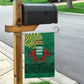 Togo Garden Flag - Red Twin Lions and Travail Liberté Patrie Slogan