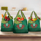 Togo Grocery Bag - Red Twin Lions and Travail Liberté Patrie Slogan