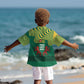 Togo Kid Hawaiian Shirt - Red Twin Lions and Travail Liberté Patrie Slogan