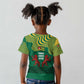 Togo Kid T shirt - Red Twin Lions and Travail Liberté Patrie Slogan