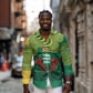Togo Long Sleeve Button Shirt - Red Twin Lions and Travail Liberté Patrie Slogan