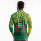 Togo Long Sleeve Polo Shirt - Red Twin Lions and Travail Liberté Patrie Slogan