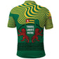 Togo Polo Shirt - Red Twin Lions and Travail Liberté Patrie Slogan