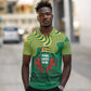 Togo Polo Shirt - Red Twin Lions and Travail Liberté Patrie Slogan