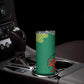 Togo Skinny Tumbler - Red Twin Lions and Travail Liberté Patrie Slogan