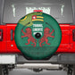 Togo Spare Tire Cover - Red Twin Lions and Travail Liberté Patrie Slogan