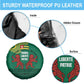 Togo Spare Tire Cover - Red Twin Lions and Travail Liberté Patrie Slogan