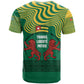 Togo T shirt - Red Twin Lions and Travail Liberté Patrie Slogan