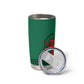 Togo Tumbler Cup - Red Twin Lions and Travail Liberté Patrie Slogan