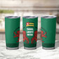 Togo Tumbler Cup - Red Twin Lions and Travail Liberté Patrie Slogan
