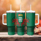 Togo Tumbler With Handle - Red Twin Lions and Travail Liberté Patrie Slogan