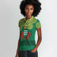 Togo Women Polo Shirt - Red Twin Lions and Travail Liberté Patrie Slogan
