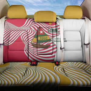 Lome Togo Back Car Seat Cover - Sailboat and Sunset – Where the Sun Kisses the Sea