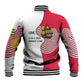 Lome Togo Baseball Jacket - Sailboat and Sunset – Where the Sun Kisses the Sea