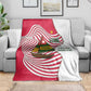 Lome Togo Blanket - Sailboat and Sunset – Where the Sun Kisses the Sea
