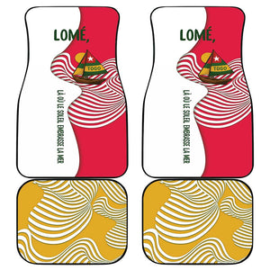 Lome Togo Car Mats - Sailboat and Sunset – Where the Sun Kisses the Sea