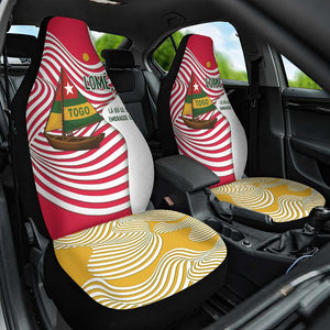 Lome Togo Car Seat Cover - Sailboat and Sunset – Where the Sun Kisses the Sea