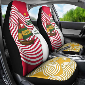 Lome Togo Car Seat Cover - Sailboat and Sunset – Where the Sun Kisses the Sea
