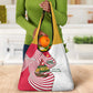 Lome Togo Grocery Bag - Sailboat and Sunset – Where the Sun Kisses the Sea