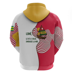 Lome Togo Hoodie - Sailboat and Sunset – Where the Sun Kisses the Sea