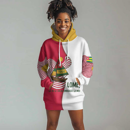 Lome Togo Hoodie Dress - Sailboat and Sunset – Where the Sun Kisses the Sea