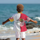 Lome Togo Kid Hawaiian Shirt - Sailboat and Sunset – Where the Sun Kisses the Sea