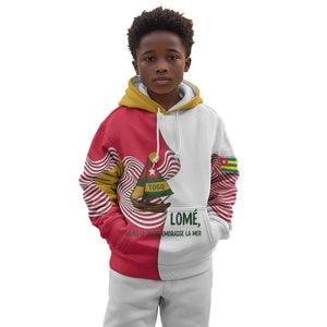 Lome Togo Kid Hoodie - Sailboat and Sunset – Where the Sun Kisses the Sea