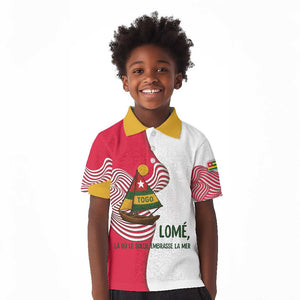 Lome Togo Kid Polo Shirt - Sailboat and Sunset – Where the Sun Kisses the Sea