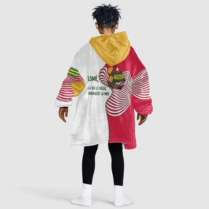 Lome Togo Kid Wearable Blanket Hoodie - Sailboat and Sunset – Where the Sun Kisses the Sea