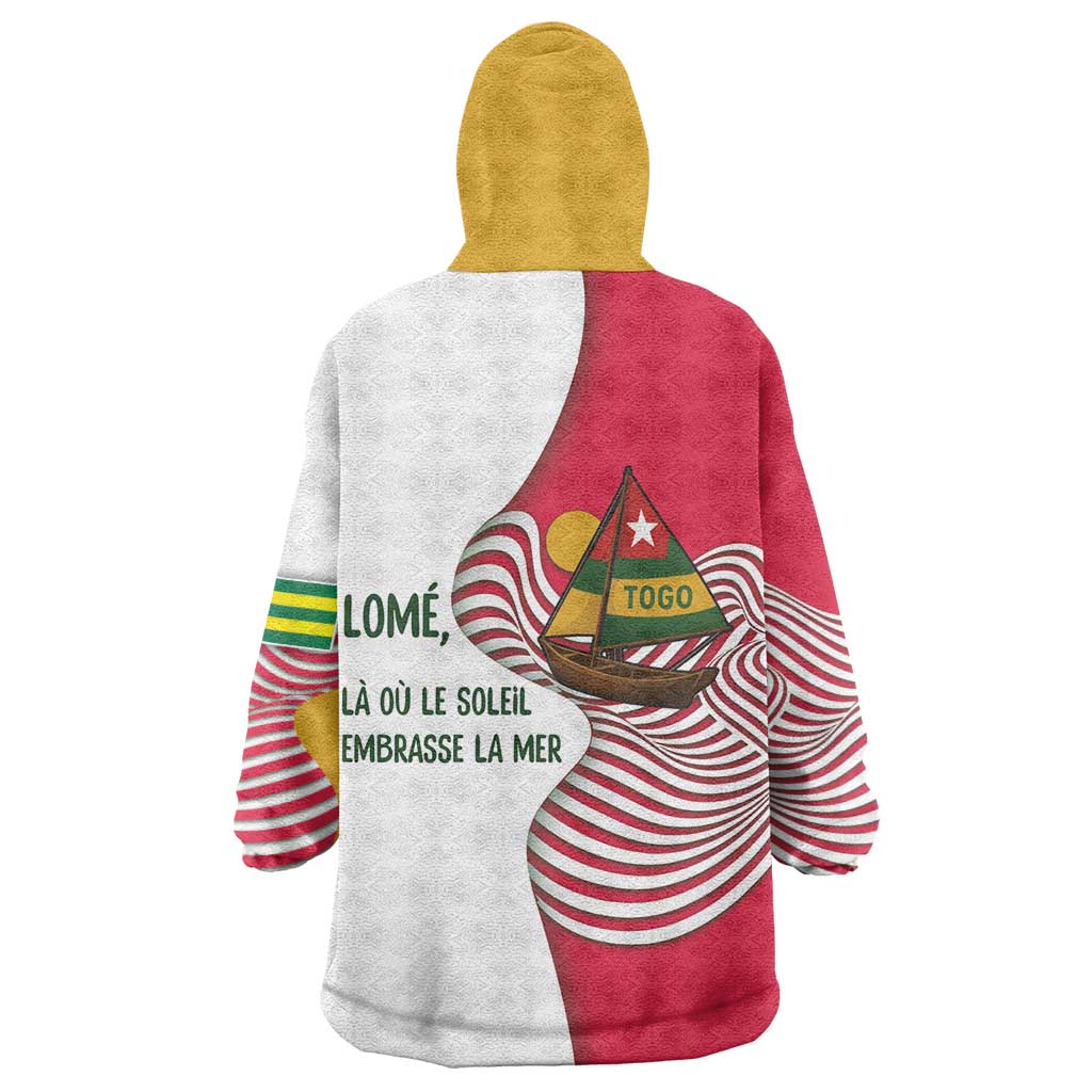 Lome Togo Kid Wearable Blanket Hoodie - Sailboat and Sunset – Where the Sun Kisses the Sea
