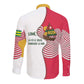 Lome Togo Long Sleeve Button Shirt - Sailboat and Sunset – Where the Sun Kisses the Sea