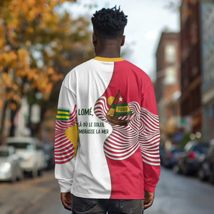 Lome Togo Long Sleeve Shirt - Sailboat and Sunset – Where the Sun Kisses the Sea