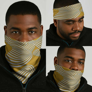 Lome Togo Neck Gaiter - Sailboat and Sunset – Where the Sun Kisses the Sea - African Pride