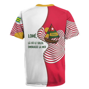 Lome Togo Rugby Jersey - Sailboat and Sunset – Where the Sun Kisses the Sea