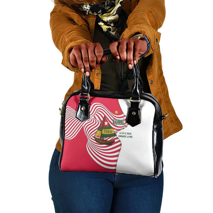 Lome Togo Shoulder Handbag - Sailboat and Sunset – Where the Sun Kisses the Sea