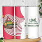 Lome Togo Skinny Tumbler - Sailboat and Sunset – Where the Sun Kisses the Sea