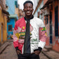 Lome Togo Sleeve Zip Bomber Jacket - Sailboat and Sunset – Where the Sun Kisses the Sea