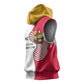 Lome Togo Sleeveless Hoodie - Sailboat and Sunset – Where the Sun Kisses the Sea - African Pride