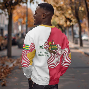Lome Togo Sweatshirt - Sailboat and Sunset – Where the Sun Kisses the Sea
