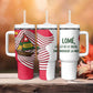 Lome Togo Tumbler With Handle - Sailboat and Sunset – Where the Sun Kisses the Sea