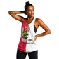 Lome Togo Women Racerback Tank - Sailboat and Sunset – Where the Sun Kisses the Sea