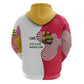 Lome Togo Zip Hoodie - Sailboat and Sunset – Where the Sun Kisses the Sea
