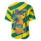Lome Togo Sunset Baseball Jersey - Palm Trees and Ocean Embrace Design