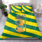 Lome Togo Sunset Bedding Set - Palm Trees and Ocean Embrace Design