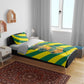 Lome Togo Sunset Bedding Set - Palm Trees and Ocean Embrace Design