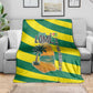 Lome Togo Sunset Blanket - Palm Trees and Ocean Embrace Design