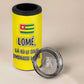 Lome Togo Sunset 4 in 1 Can Cooler Tumbler - Palm Trees and Ocean Embrace Design